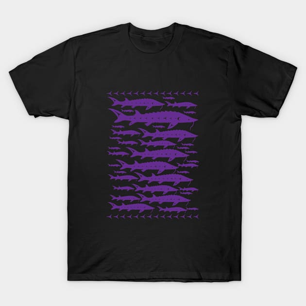 Sturgeon Sky Purple T-Shirt by ostwelve